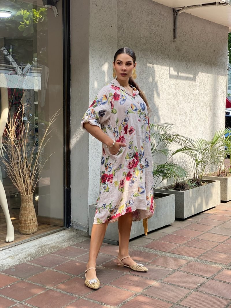 Vestido Lino Italy 9677