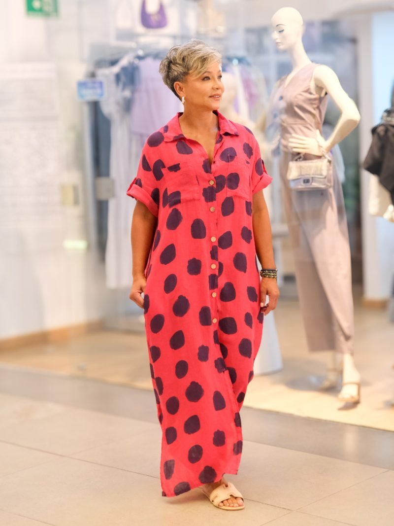 Vestido Lino Italy 1248B