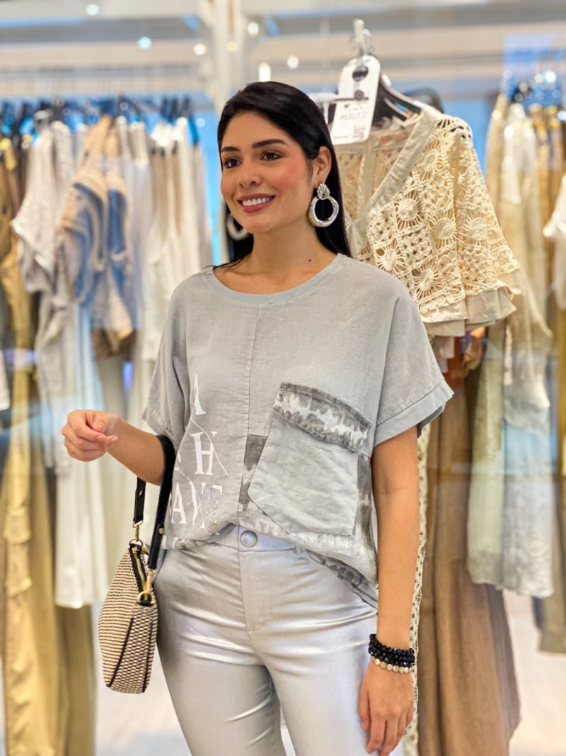 Blusa Lino Italy 55899