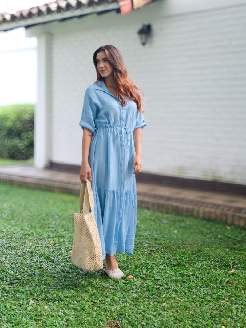 Vestido Lino REF 6-27