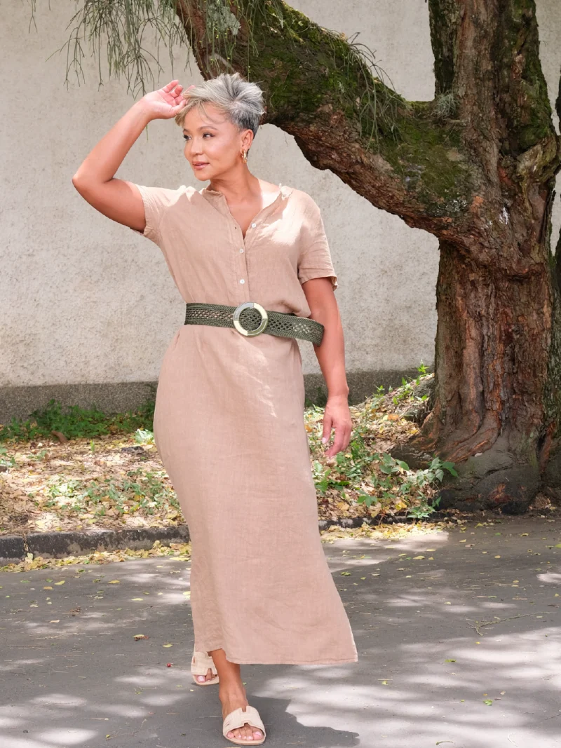 Vestido Lino Ref 20A810